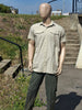 Sort Sleeve Khaki Shirt