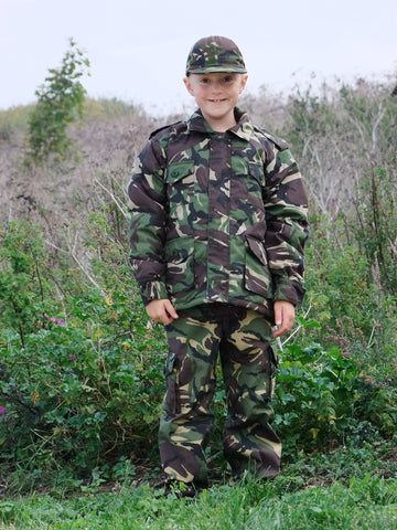 Childrens camouflage combat jacket.