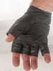 Fingerless leather gloves