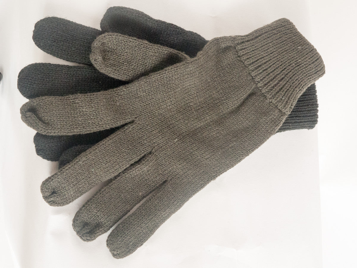 Acrylic woolly gloves