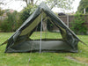 Army surplus french two man, two door tent.